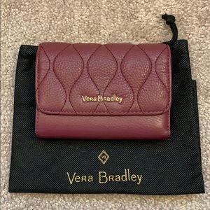 Vera Bradley Trifold Plum Wallet